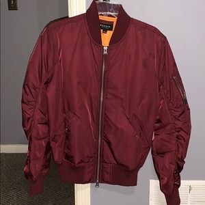 Men’s maroon Bomber Jacket